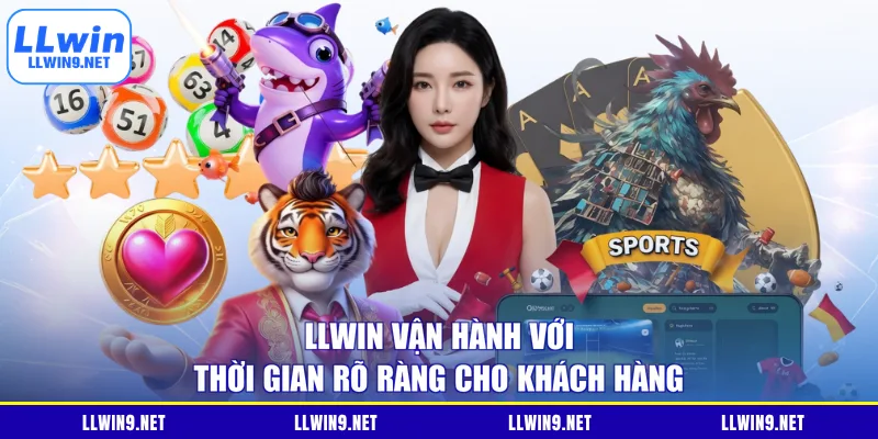 LLWIN vận hành với thời gian rõ ràng cho khách hàng